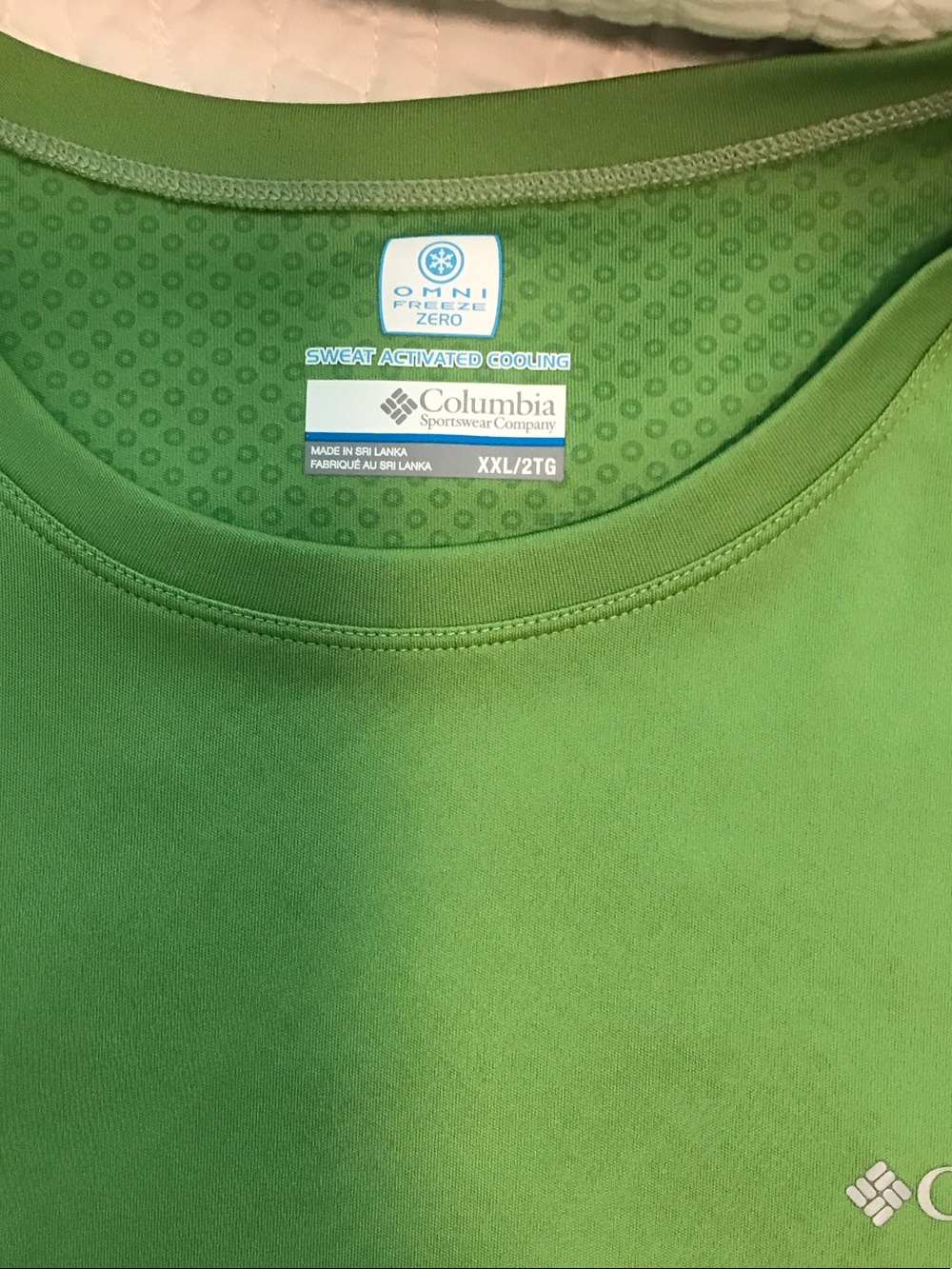Columbia Men’s Green Omni-Freeze Performance Crewneck Shirt